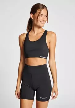Спортивный бюстгальтер со средней поддержкой Hummel, черный