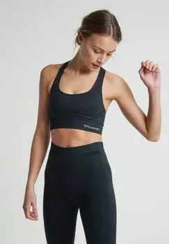 Спортивный бюстгальтер со средней поддержкой Hummel, черный