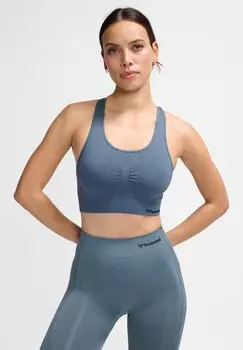 Спортивный бюстгальтер со средней поддержкой. Hummel, серый