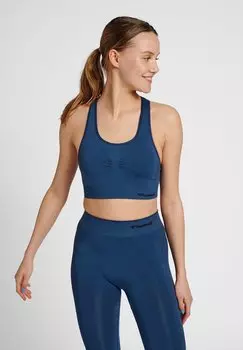 Спортивный бюстгальтер со средней поддержкой Hummel, синий
