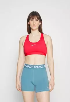 Спортивный бюстгальтер со средней поддержкой Nike, красный