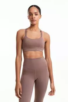 Спортивный бюстгальтер softmove light support H&M, бежевый