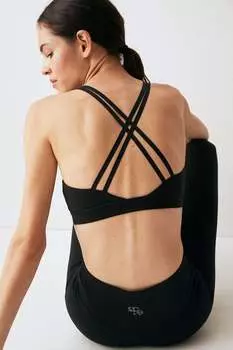 Спортивный бюстгальтер softmove light support H&M, черный