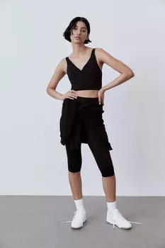 Спортивный бюстгальтер softmove со средней поддержкой H&M, черный
