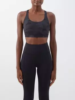 Спортивный бюстгальтер средней нагрузки energy energy Lululemon, черный