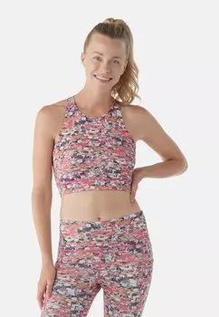 Спортивный бюстгальтер средней поддержки ACTIVE CROP Smartwool, цвет guava pink mica stone