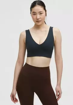 Спортивный бюстгальтер средней поддержки ALIGN V-NECK C/D lululemon, темно-синий