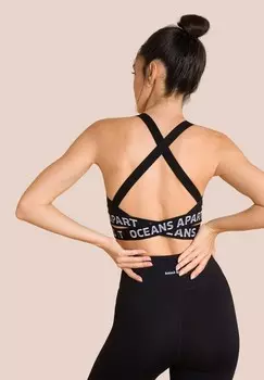 Спортивный бюстгальтер средней поддержки BEAUTY OCEANSAPART, черный