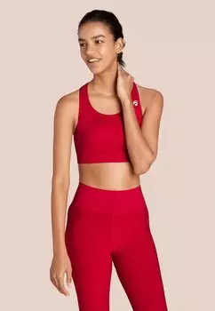 Спортивный бюстгальтер средней поддержки BEVERLY OCEANSAPART, цвет shiny red