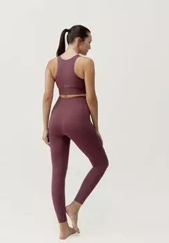 Спортивный бюстгальтер средней поддержки Born Living Yoga, бордовый