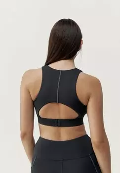 Спортивный бюстгальтер средней поддержки Born Living Yoga, черный