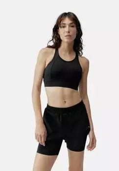 Спортивный бюстгальтер средней поддержки Born Living Yoga, черный