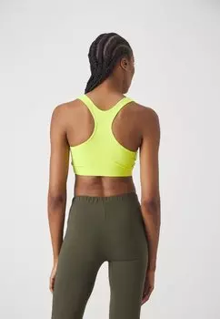 Спортивный бюстгальтер средней поддержки C-TECH BRA Champion, желтый