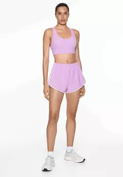 Спортивный бюстгальтер средней поддержки COMPRESSIVE OYSHO, пестрый розовый