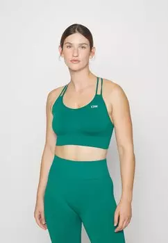 Спортивный бюстгальтер средней поддержки DEFINE SEAMLESS ICANIWILL, цвет winter green