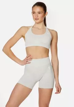 Спортивный бюстгальтер средней поддержки EVE SEAMLESS HALTER SQUATPROOF, бежевый