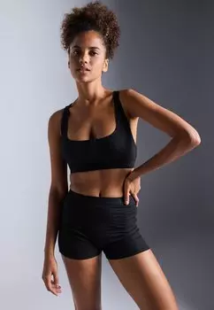 Спортивный бюстгальтер средней поддержки Even&Odd active, черный