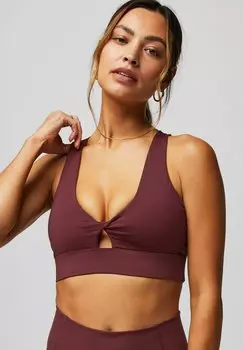 Спортивный бюстгальтер средней поддержки Fabletics, красный