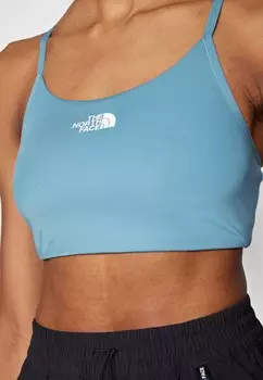 Спортивный бюстгальтер средней поддержки FLEX BRA The North Face, бирюзовый