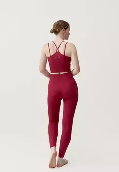 Спортивный бюстгальтер средней поддержки KAMAY Born Living Yoga, бордовый