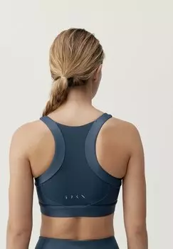Спортивный бюстгальтер средней поддержки LUANA Born Living Yoga, темно-синий деним