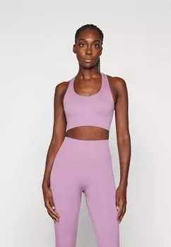 Спортивный бюстгальтер средней поддержки SEAMLESS BRA Hunkemller, цвет purple