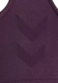 Спортивный бюстгальтер средней поддержки SEAMLESS Hummel, темно-фиолетовый