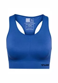 Спортивный бюстгальтер средней поддержки SEAMLESS Hummel, синий