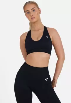 Спортивный бюстгальтер средней поддержки SQUATPROOF, черный