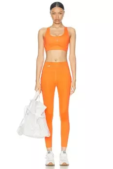 Спортивный бюстгальтер средней поддержки Truefunction Power Impact Training со средней поддержкой adidas by Stella McCartney, цвет Semi Impact Orange