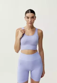 Спортивный бюстгальтер средней поддержки URDHVA Born Living Yoga, цвет lila