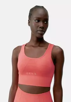 Спортивный бюстгальтер средней поддержки URDHVA Born Living Yoga, розовый