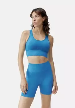 Спортивный бюстгальтер средней поддержки URDHVA Born Living Yoga, синий