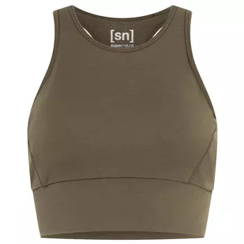 Спортивный бюстгальтер Super Natural Women's Liquid Flow Top, цвет Stone Grey