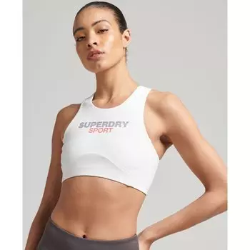 Спортивный бюстгальтер Superdry Core Active, белый