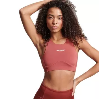 Спортивный бюстгальтер Superdry Core Active, коричневый