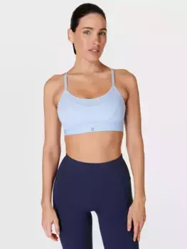 Спортивный бюстгальтер Sweaty Betty Power Icon Studio, цвет breeze blue