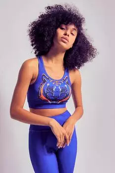 Спортивный бюстгальтер "Тигрица" BeReal, синий