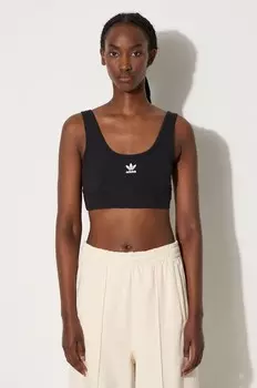 Спортивный бюстгальтер Trefoil Bra adidas Originals, черный