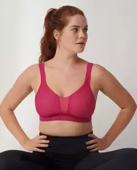 Спортивный бюстгальтер Triaction by Triumph без косточек и подкладок, розовый