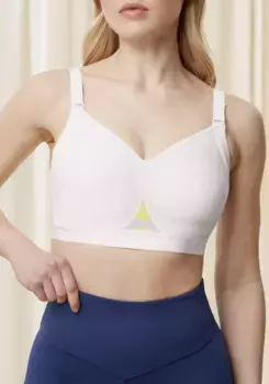 Спортивный бюстгальтер Triaction by Triumph "Triaction Gravity Lite P EX", с проставкой, белый