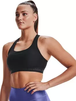 Спортивный бюстгальтер Under Armour Crossback Mid, черный