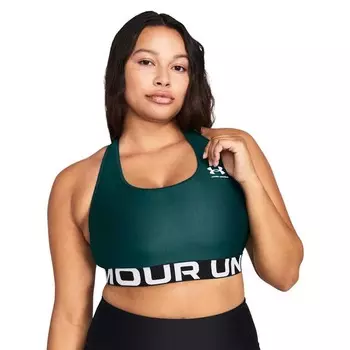 Спортивный бюстгальтер Under Armour HG Authentics Branded Medium Support, зеленый