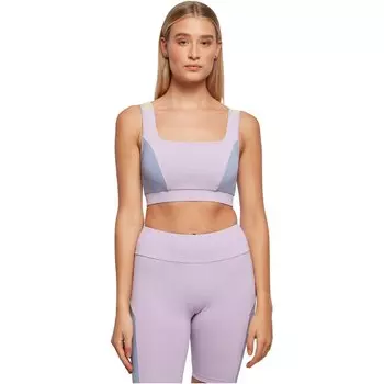 Спортивный бюстгальтер Urban Classics Color Block, фиолетовый