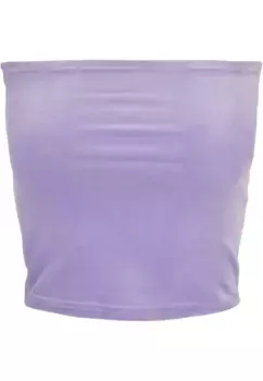 Спортивный бюстгальтер URBAN CLASSICS " Urban Classics Ladies Short Velvet Tube Top", цвет Lavender