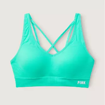 Спортивный бюстгальтер Victoria's Secret Pink Seamless Air Medium-impact, бирюзовый