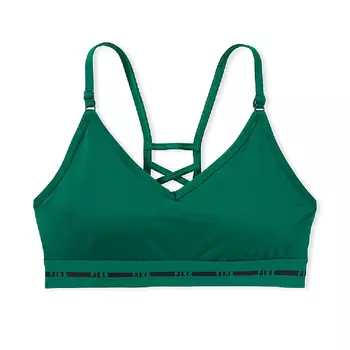 Спортивный бюстгальтер Victoria's Secret Pink Ultimate Strappy Back Lightly Lined, зеленый