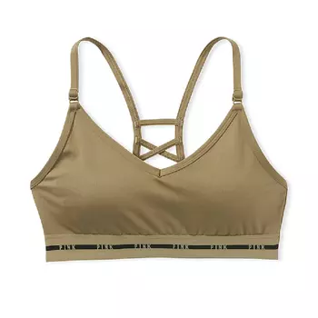 Спортивный бюстгальтер Victoria's Secret Pink Ultimate Strappy Back Lightly Lined, оливковый
