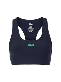 Спортивный бюстгальтер в рубчик Lacoste x Bandier Lacoste X Bandier, темно-синий