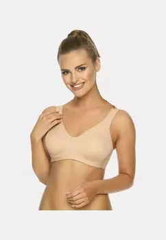 Спортивный бюстгальтер WELLNESS-BH SPORT-BH 14750 SOFT BGELLOS SCHNELLTROCKNEND MIT UNTERBRUSTBAND AUS FROTTEE MIDDLE FUNCTION FARBE HAUT VIANIA Dessous, нюд